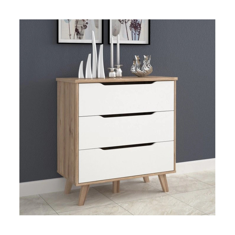 Komoda Vankka FINVNKK212 Dąb/Biały Meble Forte