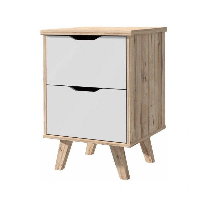 Szafka nocna Vankka FINVNKK111 Dąb/Biały Meble Forte