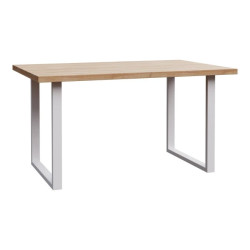 Stół 140x90cm CHESAPEAKE TBLT441 Dąb Riviera/Biały Meble Forte