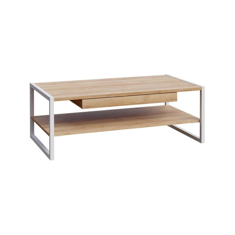 Stolik kawowy 110x60cm CHESAPEAKE CFTT4241 Dąb Riviera/Biały