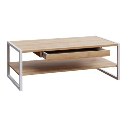 Stolik kawowy 110x60cm CHESAPEAKE CFTT4241 Dąb Riviera/Biały