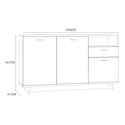 Komoda CHESAPEAKE BEAK233 Dąb Riviera/Dąb Śnieżny Meble Forte