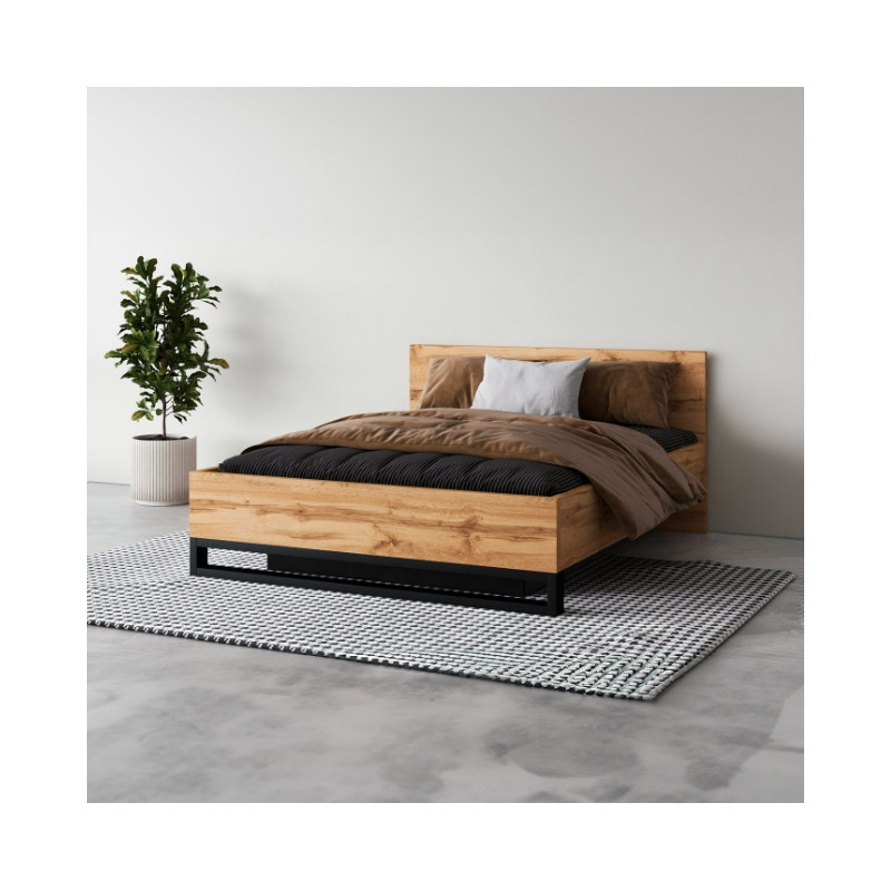 Łóżko 140 Halle S 50 Dąb Wotan Helvetia