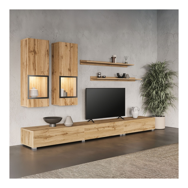 Meblościanka Baros Typ 10 Dąb Wotan Helvetia