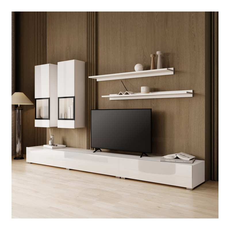 Meblościanka Baros Typ 10 Biały Połysk Helvetia