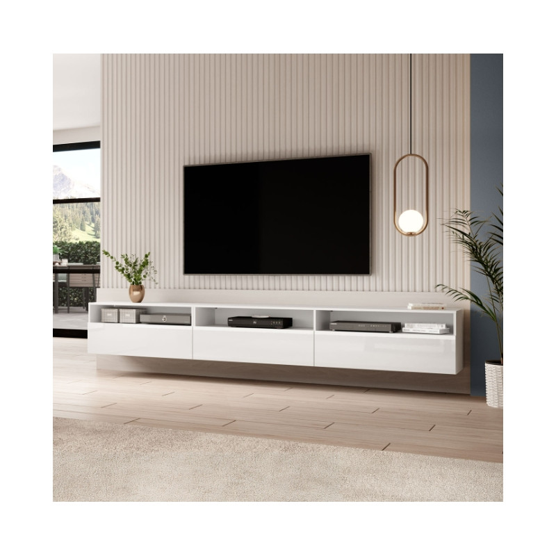 Szafka RTV Baros Typ 40 Biały Połysk Helvetia