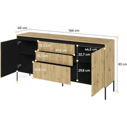 Komoda Trend TR1DAC Dąb Artisan Lenart Komoda Trend TR1DAC Dąb Artisan Lenart
