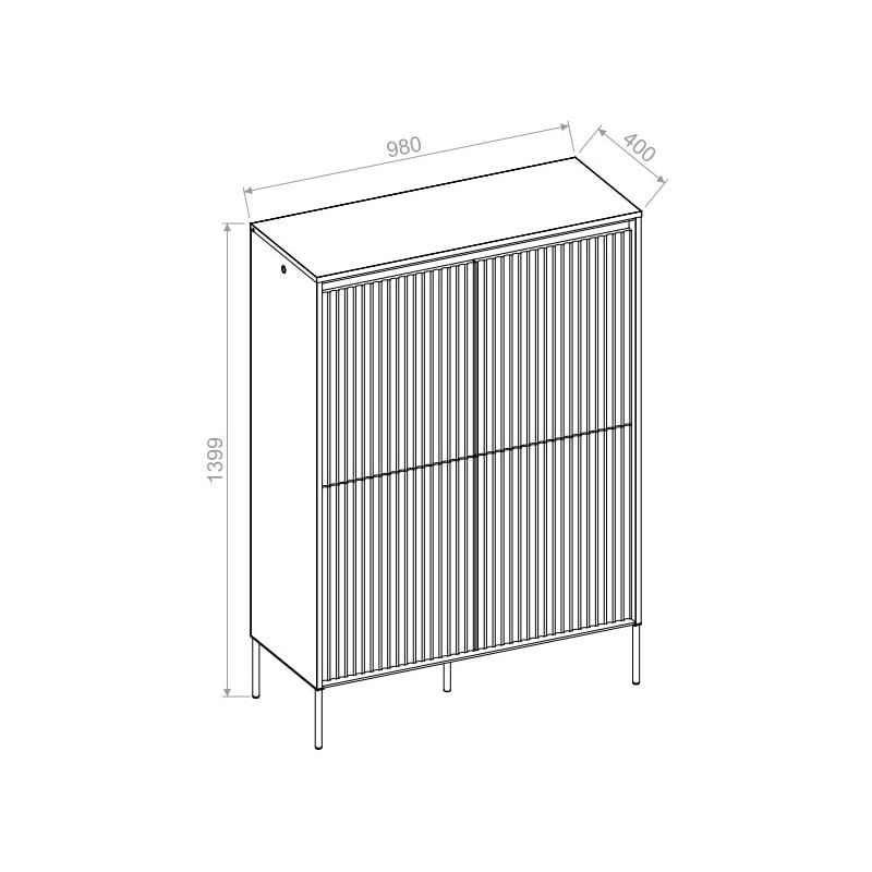 Komoda Trend TR3DAC Dąb Artisan Lenart - WYSYŁKA 24H - domowanie.pl