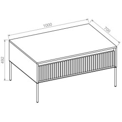 Stolik kawowy Trend TR9DAC Dąb Artisan Lenart Stolik kawowy Trend TR9DAC Dąb Artisan Lenart