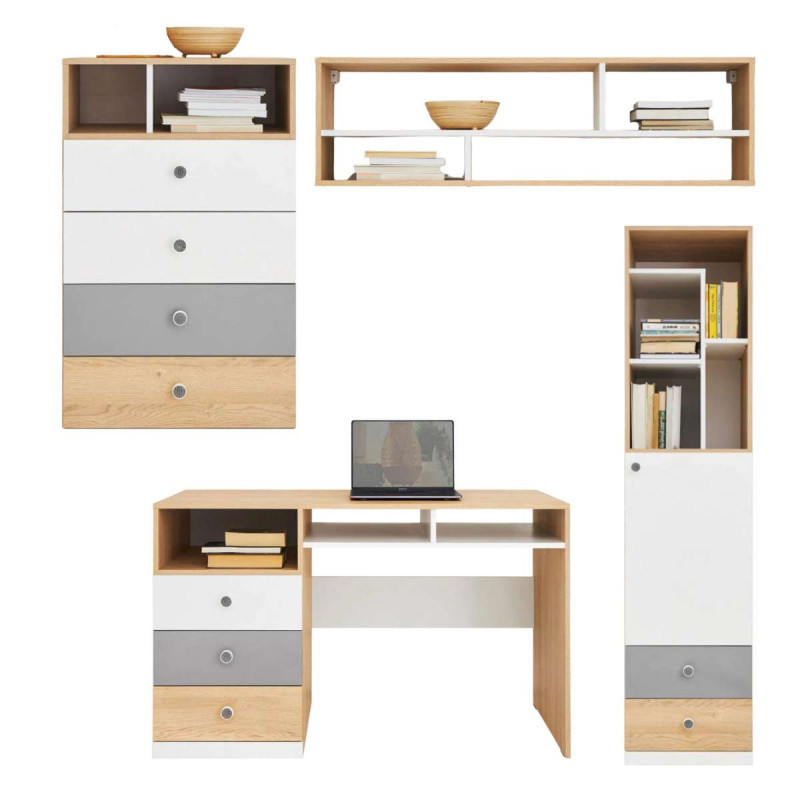 Zestaw mebli do pokoju młodzieżowego PIXEL 4