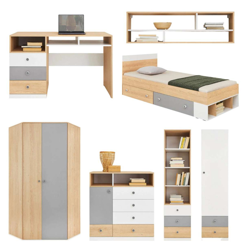 Zestaw mebli do pokoju młodzieżowego PIXEL 3
