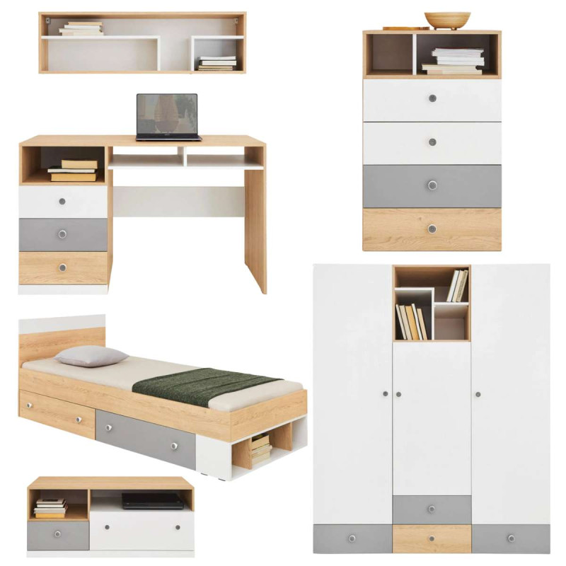 Zestaw mebli do pokoju młodzieżowego PIXEL 2