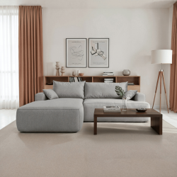 Nowoczesny tapicerowany narożnik Coco szary / whisper 16