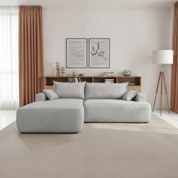 Nowoczesny tapicerowany narożnik Coco szary / whisper 16