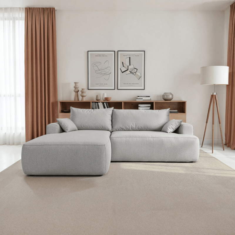 Nowoczesny tapicerowany narożnik Coco szary / whisper 16