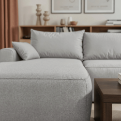 Nowoczesny tapicerowany narożnik Coco szary / whisper 16