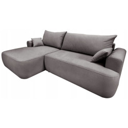 Nowoczesny tapicerowany narożnik Coco brązowy / whisper 5