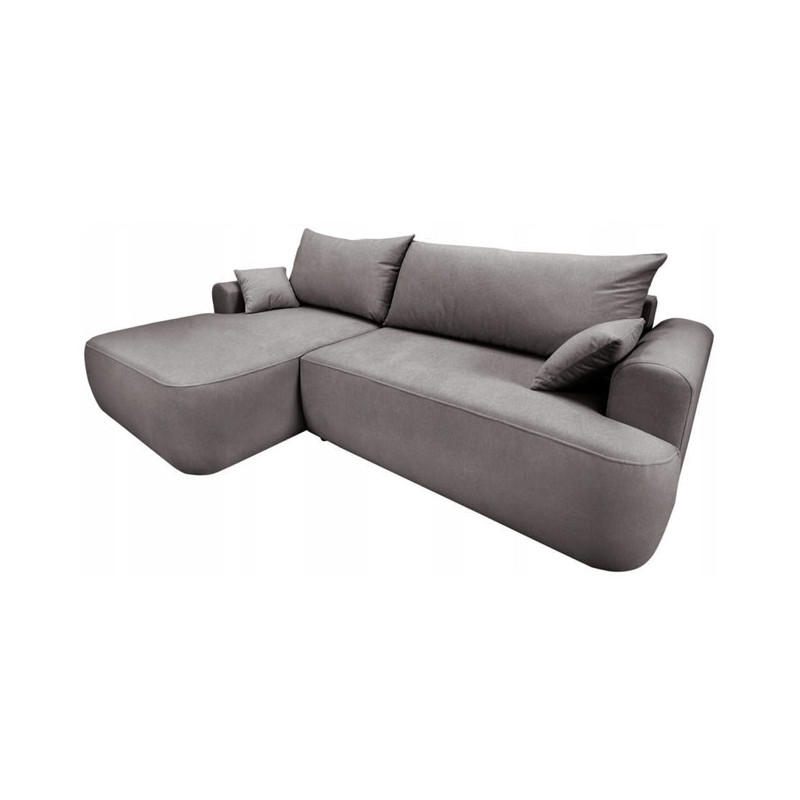 Nowoczesny tapicerowany narożnik Coco brązowy / whisper 5