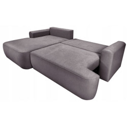 Nowoczesny tapicerowany narożnik Coco brązowy / whisper 5