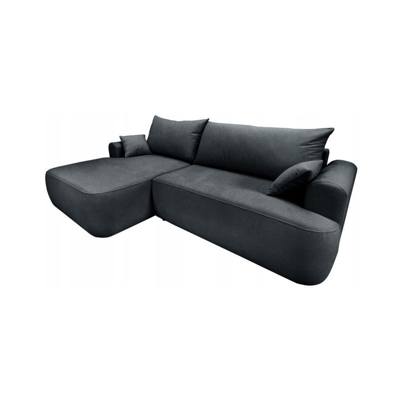 Nowoczesny tapicerowany narożnik Coco grafitowy / whisper 19