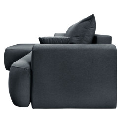 Nowoczesny tapicerowany narożnik Coco grafitowy / whisper 19