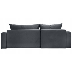 Nowoczesny tapicerowany narożnik Coco grafitowy / whisper 19