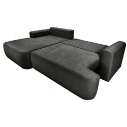 Nowoczesny tapicerowany narożnik Coco grafitowy / whisper 19