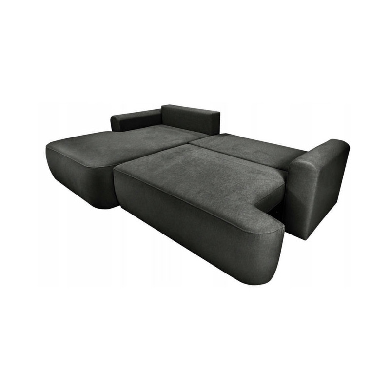 Nowoczesny tapicerowany narożnik Coco grafitowy / whisper 19