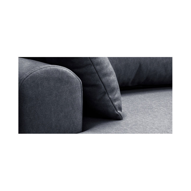Nowoczesny tapicerowany narożnik Coco grafitowy / whisper 19