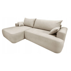 Nowoczesny tapicerowany narożnik Coco jasny beż / whisper 2