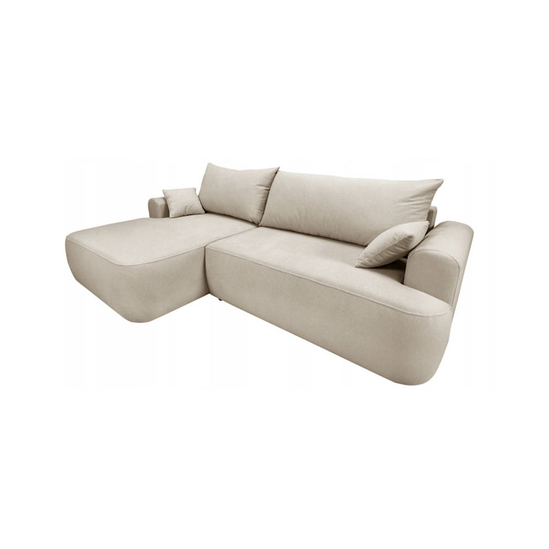 Nowoczesny tapicerowany narożnik Coco jasny beż / whisper 2