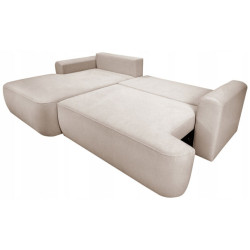 Nowoczesny tapicerowany narożnik Coco jasny beż / whisper 2