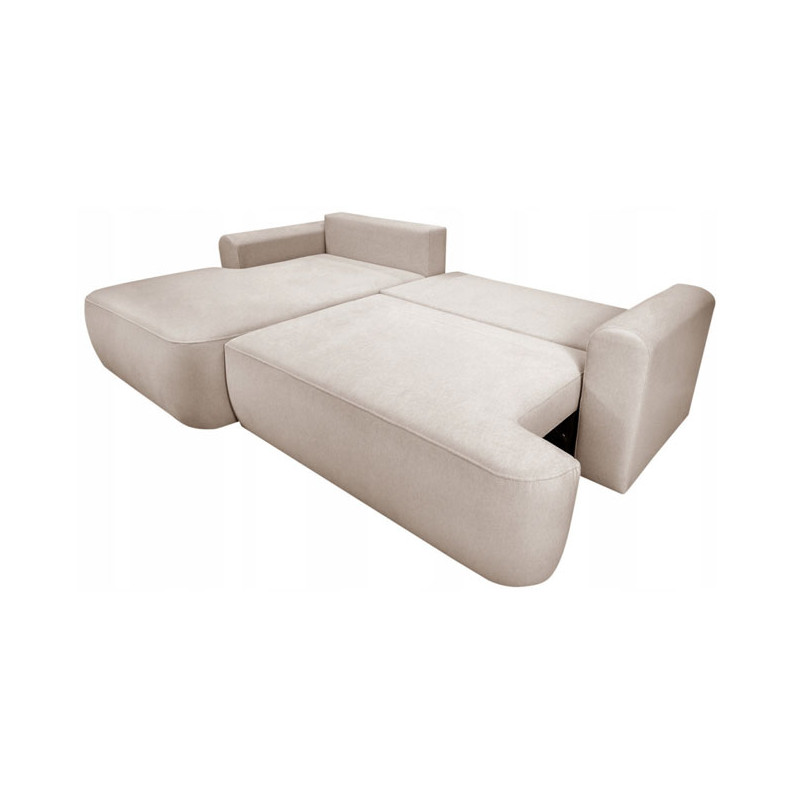 Nowoczesny tapicerowany narożnik Coco jasny beż / whisper 2