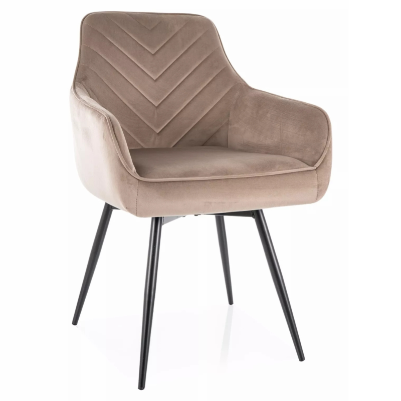 Krzesło tapicerowane Servio Velvet Bluvel 40 ciemny beż Krzesło tapicerowane Servio Velvet Bluvel 40 ciemny beż