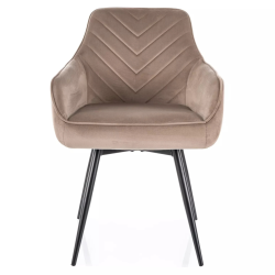 Krzesło tapicerowane Servio Velvet Bluvel 40 ciemny beż Krzesło tapicerowane Servio Velvet Bluvel 40 ciemny beż