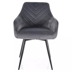 Krzesło tapicerowane Servio Velvet Bluvel 14 ciemny szary Krzesło tapicerowane Servio Velvet Bluvel 14 ciemny szary