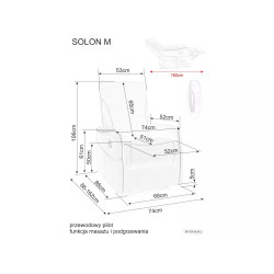 Fotel rozkładany Solon M Brego 34 beż Fotel rozkładany Solon M Brego 34 beż