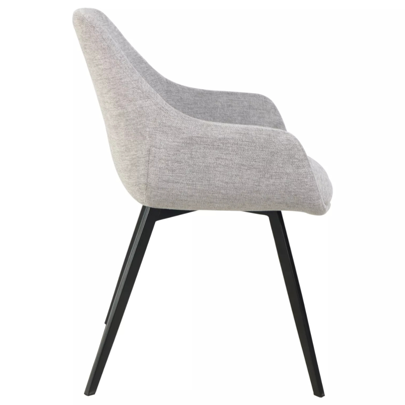 Krzesło tapicerowane Vico Brego 07 szare