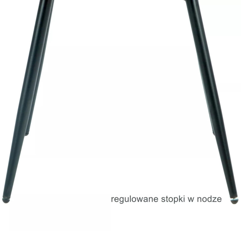 Krzesło tapicerowane Rick Velvet Bluvel 40 ciemny beż