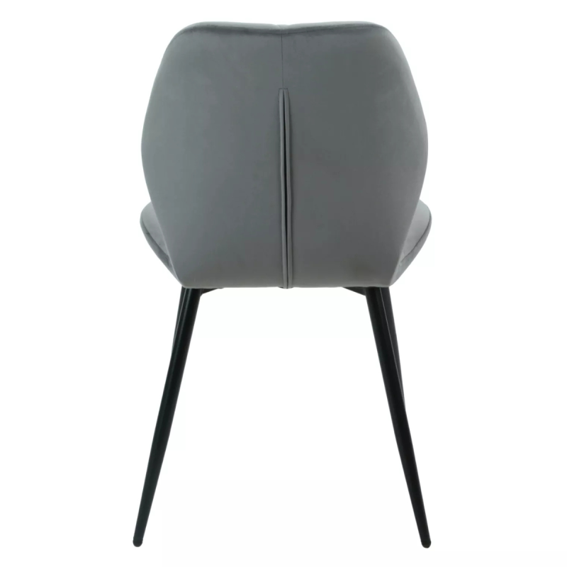 Krzesło tapicerowane Rick Velvet Bluvel 14 szare