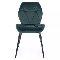 Krzesło tapicerowane Rick Velvet Bluvel 78 zielone Krzesło tapicerowane Rick Velvet Bluvel 78 zielone