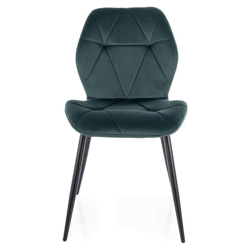 Krzesło tapicerowane Rick Velvet Bluvel 78 zielone