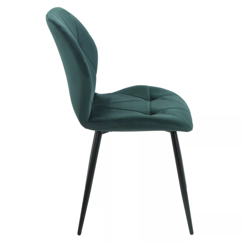 Krzesło tapicerowane Rick Velvet Bluvel 78 zielone