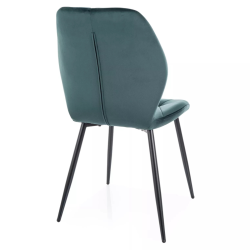 Krzesło tapicerowane Rick Velvet Bluvel 78 zielone Krzesło tapicerowane Rick Velvet Bluvel 78 zielone