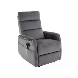 Fotel rozkładany Solon M Velvet 14 szary Fotel rozkładany Solon M Velvet 14 szary