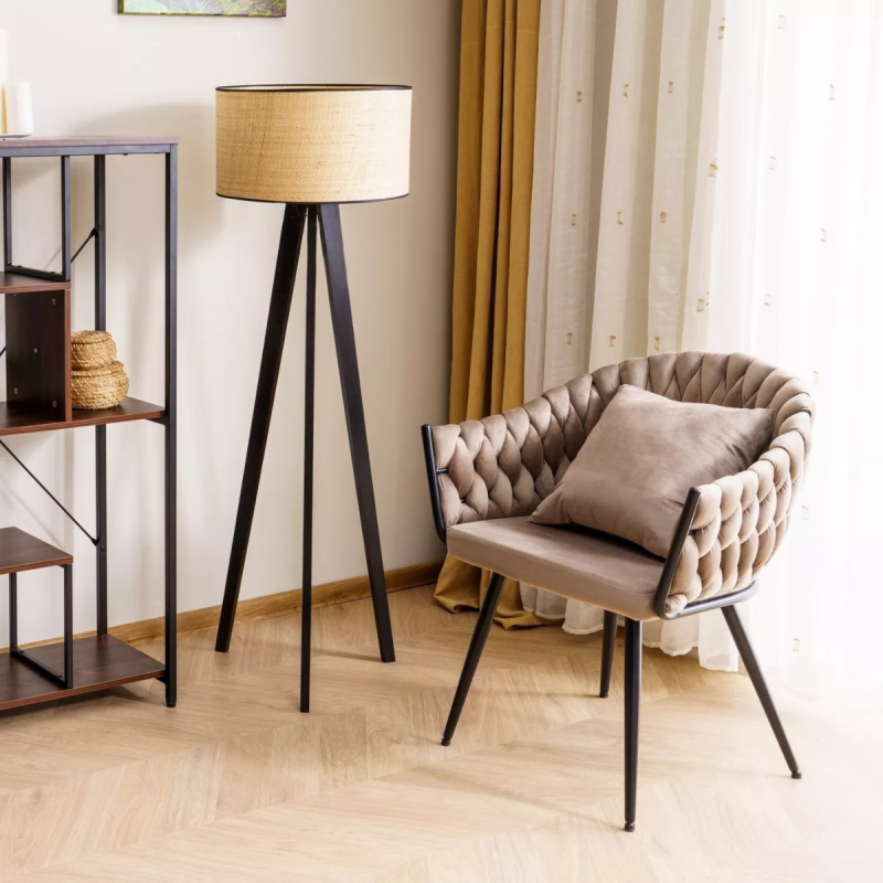 Krzesło tapicerowane Nuvo Velvet Bluvel 30 jasny beż