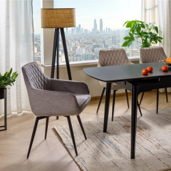 Krzesło tapicerowane Marlo Brego 07 szare Krzesło tapicerowane Marlo Brego 07 szare