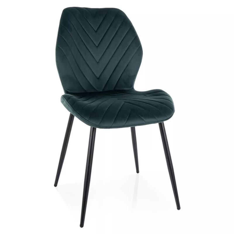 Krzesło tapicerowane Mike Velvet Bluvel 78 zielone Krzesło tapicerowane Mike Velvet Bluvel 78 zielone