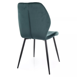 Krzesło tapicerowane Mike Velvet Bluvel 78 zielone Krzesło tapicerowane Mike Velvet Bluvel 78 zielone