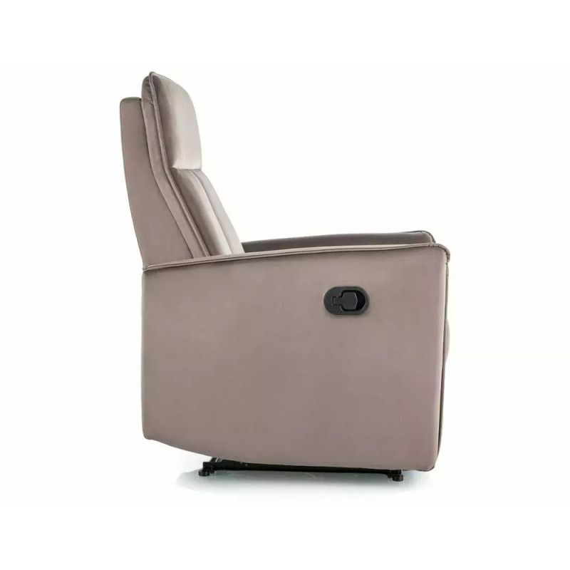 Fotel rozkładany Nikos Velvet 38 cappuccino